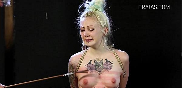  Faithful slave begs for breast whipping